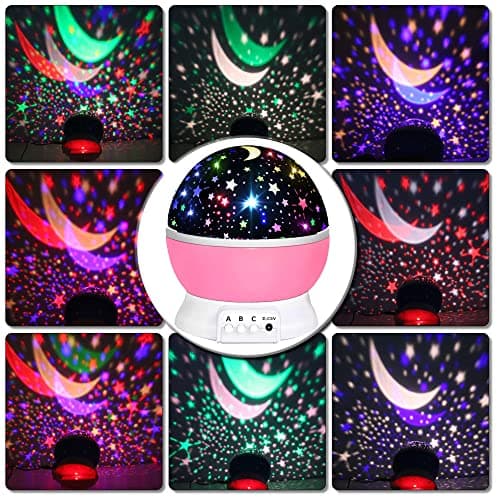 Girls Toys 3-10 Year Old,Night Light Projector for Kids Star Projector Sensory Lights 3-10 Year Old Girl Gifts Christmas Stocking Fillers Gifts Birthday Presents for 3-10 Year Old Kids — view 2