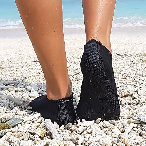 SwimCell Swimming Socks - Lightweight Water Socks With Rubber Sole - Medium — view 2