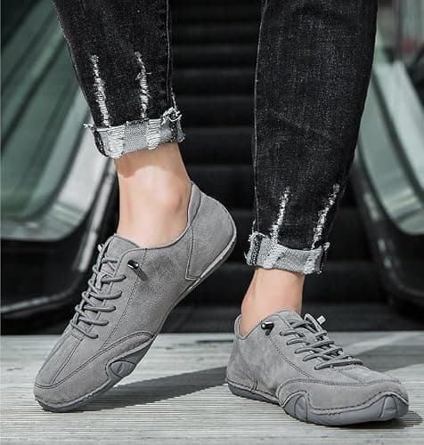 LOVEWLVNCL Alpaca Barefoot Shoes - Ergonomic & Waterproof Barefoot Shoes For Pain Relief Outdoor Lightweight Comfy Breathable Non-Slip Walking Hiking Unisex Orthopedic Beck Sneakers(Gray,4 UK) — view 6
