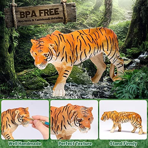 FRUSE Safari Animal Figures Toys with 12 PCS Jumbo Zoo Animals for Kids 3-5 — view 4