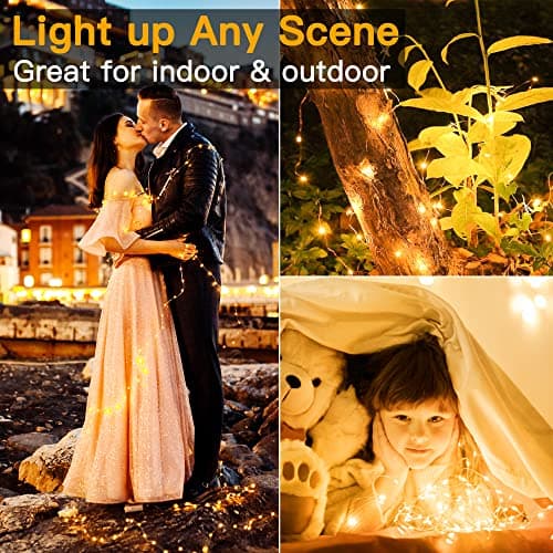 Ollny 5m 50 LED Fairy Lights Battery Operated, Copper Wire Christmas Lights — view 6