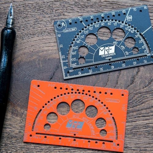 MRF Card Multitools Designer – 15-in-1 Credit Card Multitool Ruler – Aluminium Wallet Multitool Card for Architects, Engineers & Designers – Pocket Multi Tool, Dual Scale, TSA Approved — view 6