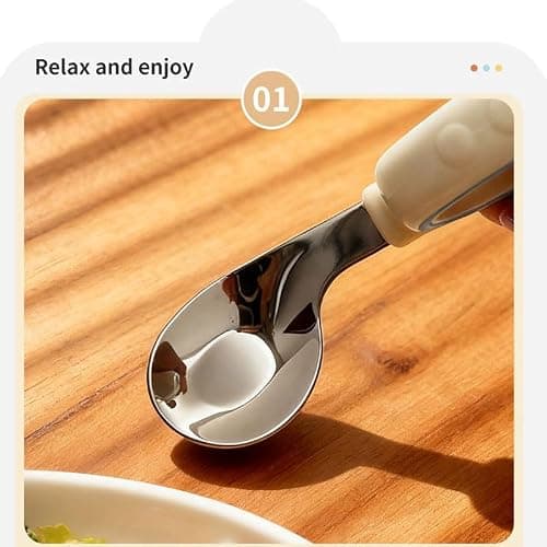 Voraytech 7 Pack Toddler Stainless Steel Utensils, Kids Silverware Set with Silicone Handle, Children Safe Spoons and Forks, Food-Grade Silicone with Storage Case - Dishwasher Safe — view 3