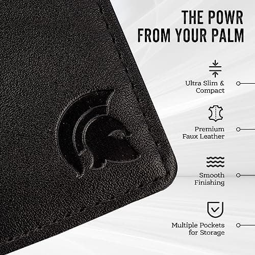 POWR Mens Wallet, Slim Wallet RFID Blocking Minimalist Credit Card Holder, Holds up to 7 Cards and Bank Notes, Ideal for Travel — view 6