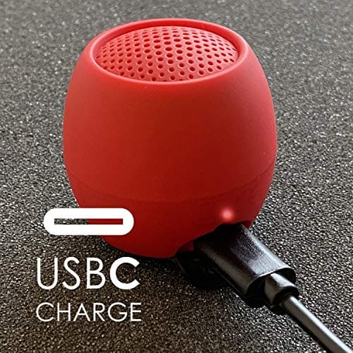 Boompods Zero Mini Bluetooth Speaker - Small Portable Speakers, Red — view 6