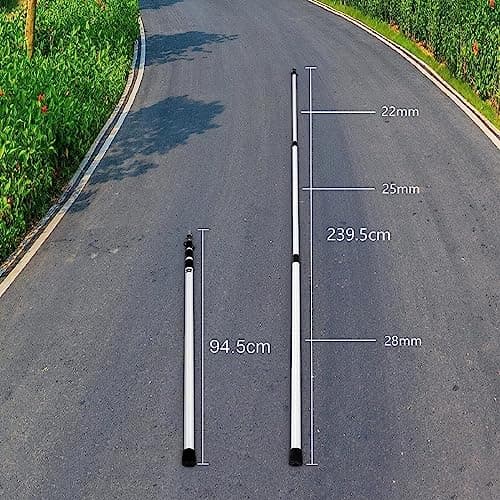 Shoze 2Pcs Poles Camping Poles Telescoping Tent Poles Aluminum 90-230CM — view 2