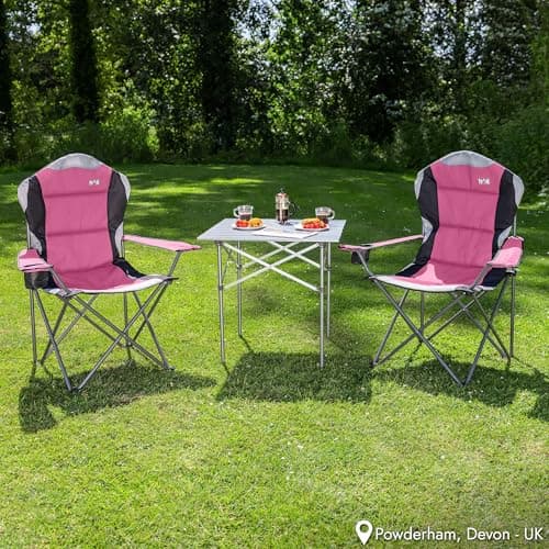 Trail Kestrel High Back Camping Chairs, Pink, 2 Pack — view 2