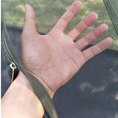 Vilemoon Mosquito Net with Bottom for Camping Bed Compact and Ultra-Light for Travel Outdoor Lightweight Mesh for 1-2 Person (Green) — view 3