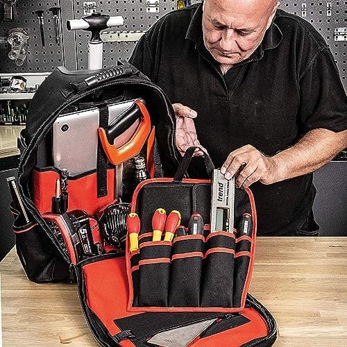 Trend Wheeled Backpack Tool Bag, Durable & Weatherproof, Multi-Storage, Convenient Tool Transport, TB/WBP — view 5