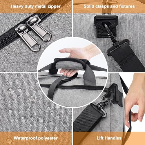 Upeelife 125L Foldable Travel Duffle Bag, Large Waterproof Holdall Bags — view 5