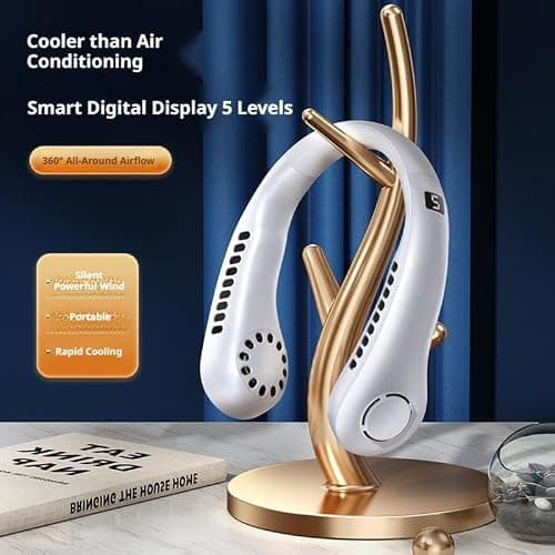 Portable Neck Fan, Bladeless Wearable Personal Neck Fans — view 4