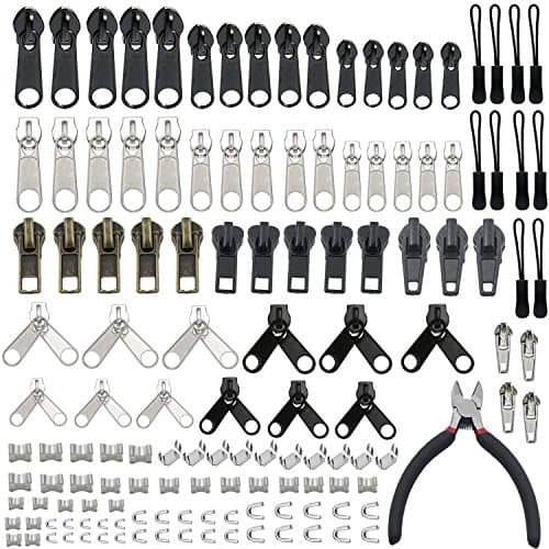YaHoGa Zipper Repair Kit with Tool for Clothing Bags Outdoor Tents Coats Jeans Jackets Purses Luggage Backpacks (with Tool)