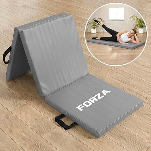 FORZA Tri-Folding Yoga Mat – PU Leather Folding Exercise Mat with Carry Handles – 6ft x 2ft Workout Mat for Yoga, Pilates & Stretching (FORZA Tri-Folding Yoga Mat) — view 4