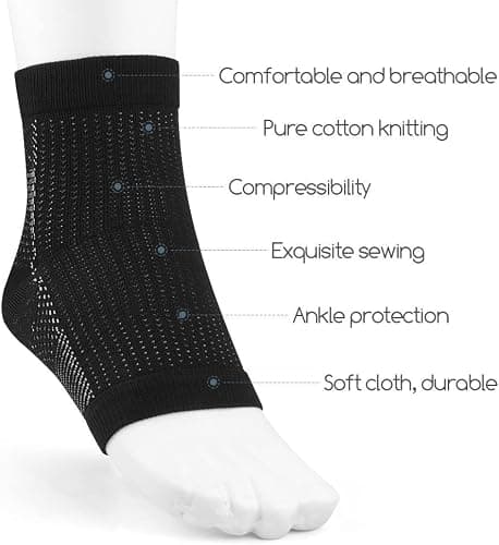 PEDIMEND Plantar Fasciitis Foot Socks. Best Compression Sleeve for Ankle Arch & Heel Achilles Tendon Supports Brace. Men and Women Night Splint Pain Relief S/M (UK 4-7 PACK OF 2) — view 4