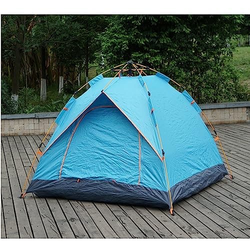 Gr8 Garden Outdoor 3-4 People Automatic Double Layer Pop Up Camping Tent Water Resistant Sun Shade Family Festival Beach Hiking Shelter — view 3
