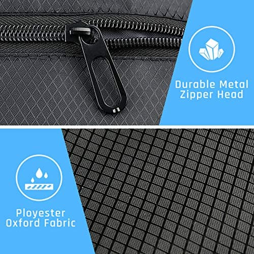 CHEPULA Drawstring Bags, Large Black Sports Backpack String Swim Drawstring Gym PE Bags for Women Men, Travel Beach Bag with Waterproof — view 5