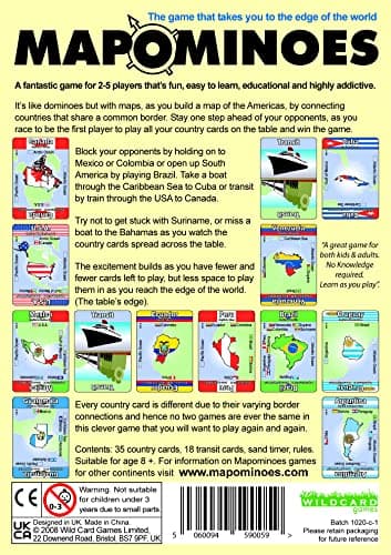 MAPOMINOES AMERICAS (NORTH & SOUTH) Geography Travel Game for Adults & Kids — view 3