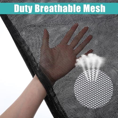 Large Mesh Laundry Bag 35.43×23.62 Inches Heavy Duty Mesh Wash Laundry Bags Drawstring Lockable Wash Bags Ball Pit Ball Storage Bag For Storage Travel Family And Apartment Dwellers Black — view 3
