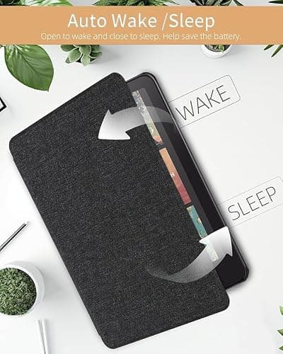 Case for Kindle Paperwhite (12th Generation-2024) Lightweight PU Leather Protective Cover with Auto Sleep/Wake for kindle Paperwhite 2024 E-Reader Case,Bamboo Forest — view 3
