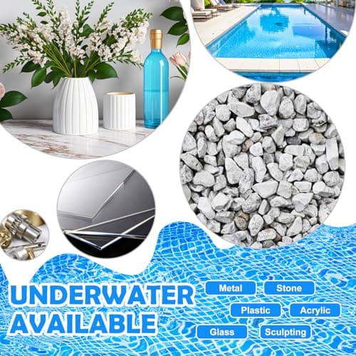 Epoxy Putty, 280g Fast Repair Pool Putty, Underwater or Above Epoxy Repair Clay for Fixing Leaks, Cracks, Filling - 2 Part Sculpt Clay for Bonding Metal, Tile, Ceramics, Plastic (Black) — view 4