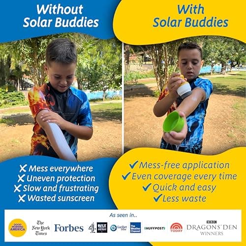 Solar Buddies Sunscreen Applicator - Leopard Single - Refillable Roll on Sponge Sunscreen, Suncream & Lotion Applicator For Kids, Adults & Families - Holds 3.4fl oz, Perfect Size for Travel — view 3