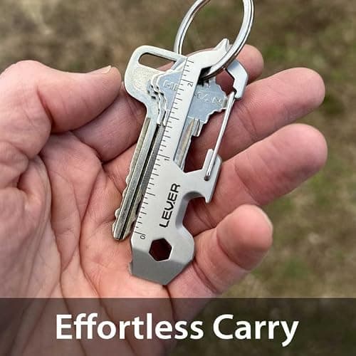 Lever Gear Clip KT - 12-in-1 Bottle Opener Keychain Multitool — view 2