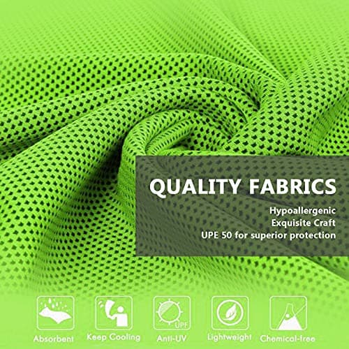 4 Packs Cooling Towel (40"x12"),Ice Towel,Soft Breathable Instant Towel,Microfiber Cool Towel for Yoga,Golf,Sport,Gym,Workout,Camping,Fitness,Outdoor &More Activities (Blue/Dark blue/Green/Orange) — view 2