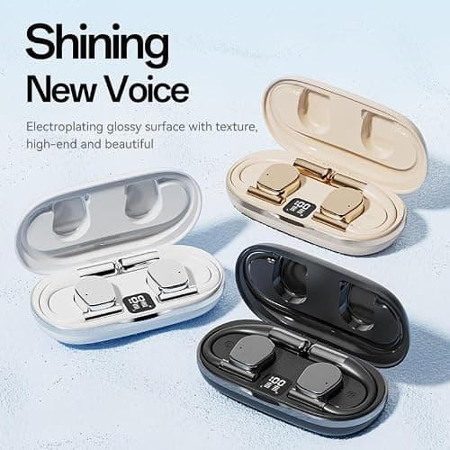 ePalZoneXP Wireless AI Translation Earbuds, 150 Languages, Open-Ear Bluetooth Sport Headphones, Long Battery Earphones, Clear Audio, Two-Way Real-Time Translator, Workout & Travel UK (White) — view 3