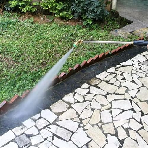 Washer Lance Extension Wand Universal Quick Plug Interface High Pressure Wash Extension Wand for 180 Degree Pivoting Coupler Adapter and Nozzles(Burgundy) — view 6
