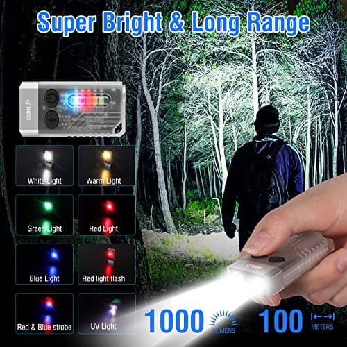 BORUIT V10 Small Torch Led Super Bright 1000 LM with 365nm UV Black Light — view 2