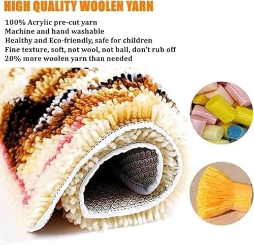 Taxpy DIY Latch Hook Pillow Kit,Cartoon U-Shaped 43 X 43 Cm — view 5