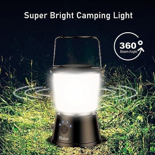 Blukar Camping Lights Rechargeable, 2000L Camping Lantern Lamp Essentials — view 2