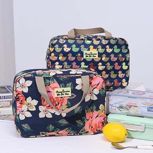 Aucuu Toiletry Bag, Large Full Size Toiletry Bag, Travel Hand-Held Make up Wash Bags, Portable Waterproof Toile-Try Kit, Bathroom Storage Case, Cosmetic Organizer for Travel, Camping for Women Girl — view 6