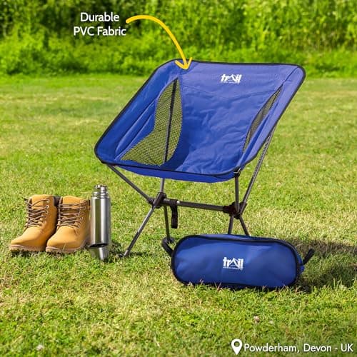 Trail Hawk Ultralight Camping Chair, Blue — view 2