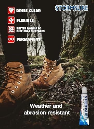 Stormsure Hiking Boot Repair Kit - Strong, Durable, and Flexible Repair for Soles and Upper Fabrics: Extend the Life of Your Footwear — view 2