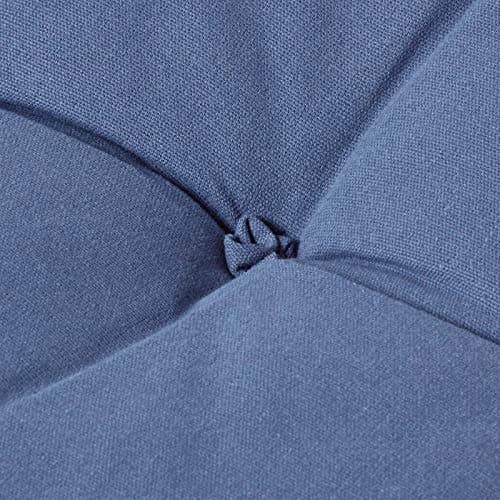 HOMESCAPES Navy Blue Back Support Cushion Thick Lumbar Cushion for Armchair, Desk Chair or Sofa Soft 100% Cotton Orthopaedic Posture Cushion, 15cm Deep — view 5