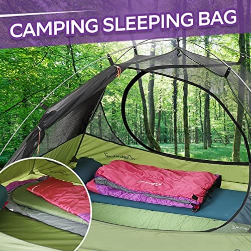 Clostnature Lightweight Camping Sleeping Bag for Adults and Kids, 3 Season — view 6