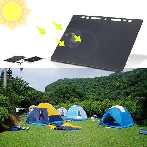 Lixada 10W Portable Solar Panel High Power Paper Shaped Mini Monocrystalline Silicon Panel Charger USB Port for Cell Phone Camping Riding Climbing Travel Outdoor Activity — view 3
