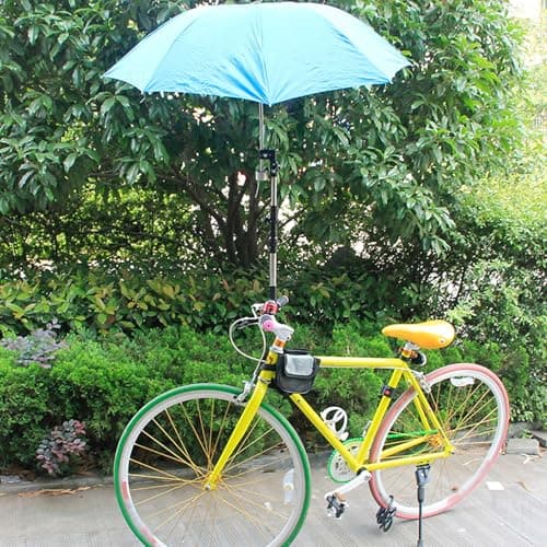 Retractable Adjustable Umbrella Holder for Stroller, Stainless Steel Umbrella Clamp with Non Slip Base for Strollers Wheelchairs Bike — view 5