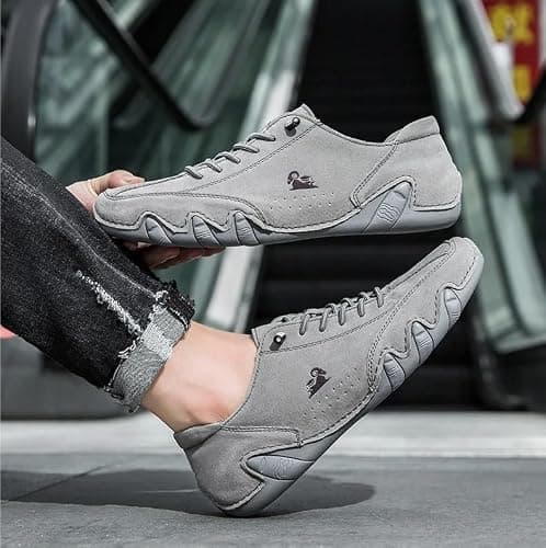LOVEWLVNCL Alpaca Barefoot Shoes - Ergonomic & Waterproof Barefoot Shoes For Pain Relief Outdoor Lightweight Comfy Breathable Non-Slip Walking Hiking Unisex Orthopedic Beck Sneakers(Gray,4 UK) — view 4