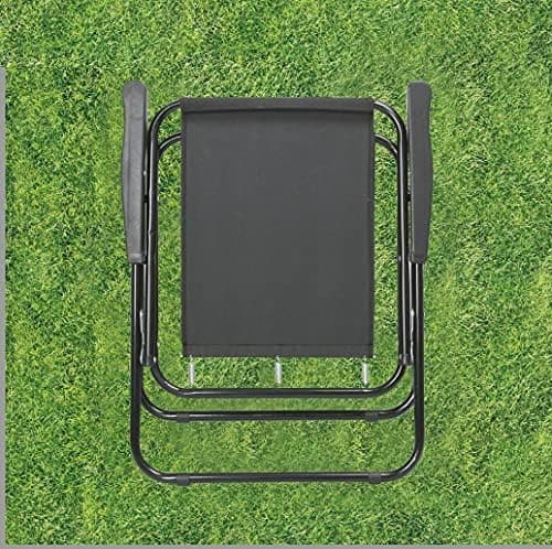 Unibos | Outdoor Deck Chair Garden Patio Folding Camping Picnic Beach BBQ Party Outdoor Black Chair (1 Black Chair) — view 6
