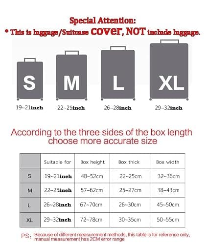 FANSU Luggage Covers for Suitcases Trolley Case Cover for Luggage, Animal Print Elastic Anti-Scratch - Travel Suitcase Cover Protector, 18-32in Small Medium Large Luggage (Monkey,XL(29-32in)) — view 2