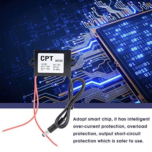 AC-DC 24V to 12V Power Adapter Converter Voltage Regulator for Monitor Power Supply Unit with Stable Output and Overload Protection — view 4