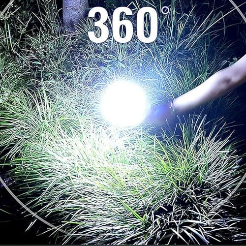 IndoTeam Rechargeable Camping Lantern - Battery Powered Lamp for Outdoor Lighting - LED Rechargeable Light - Blue - IPX4 Water Resistant — view 3