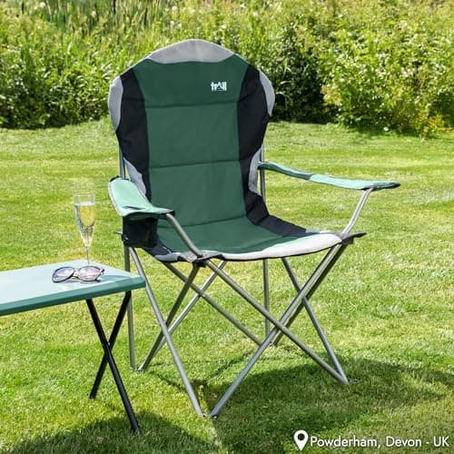 Trail Kestrel High Back Camping Chair, Green — view 2