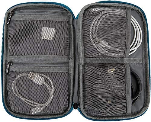 Travelon World Travel Essentials Tech Organizer, Peacock Teal, One Size, Travelon World Travel Essentials Tech Organizer — view 3