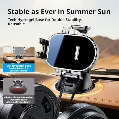 Car Phone Mount 360 Degree Rotatable Mechanical Auto Lock Holder — view 6