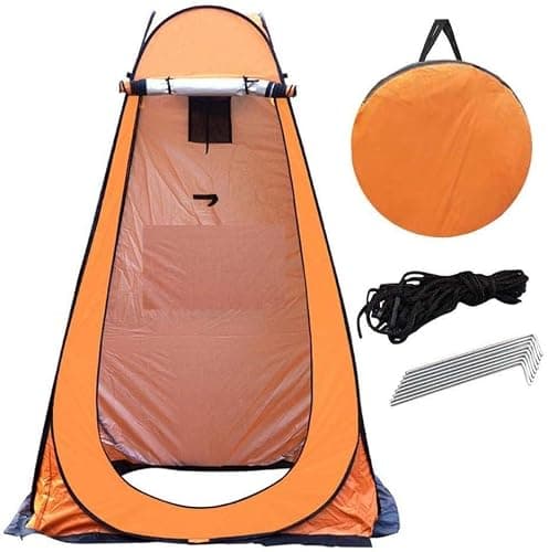 HYGRAD Pop Up Toilet Tent Chaning Room Camping Shower Instant Pop Up Portable Outdoor Camping (Orange) — view 2