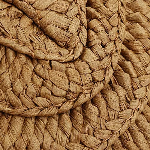 Verus Women Straw Purse Clutch Bag, Summer Straw Shoulder Woven Rattan Handbag Bags Beach Shoulder Tote Handbags (Light Brown) — view 6