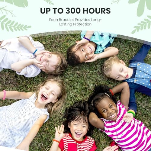 Asddage Mosquito Repellent Bracelet 24 Pack, DEET-Free, Natural Plant Oil — view 3